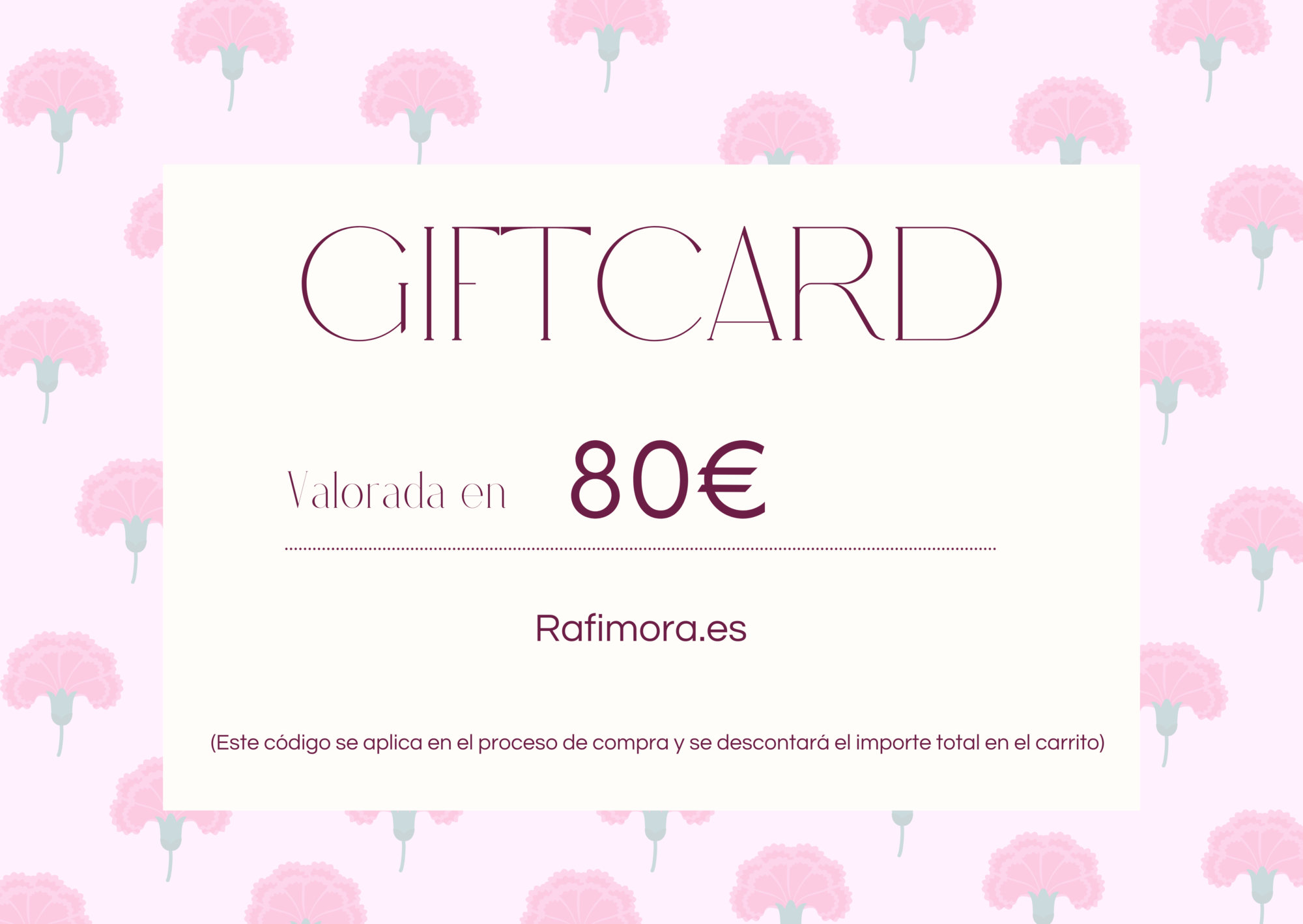 Tarjeta regalo 80