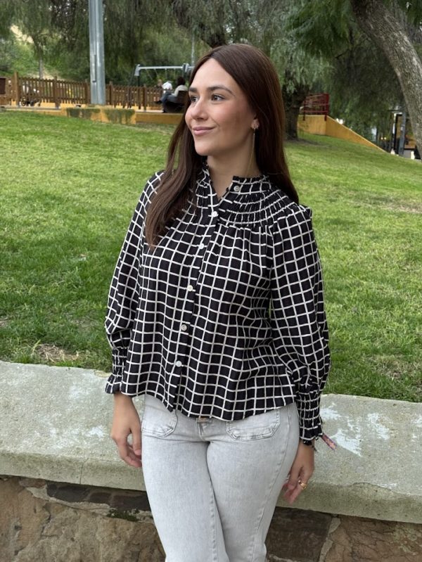 Camisa Fabiola b&w