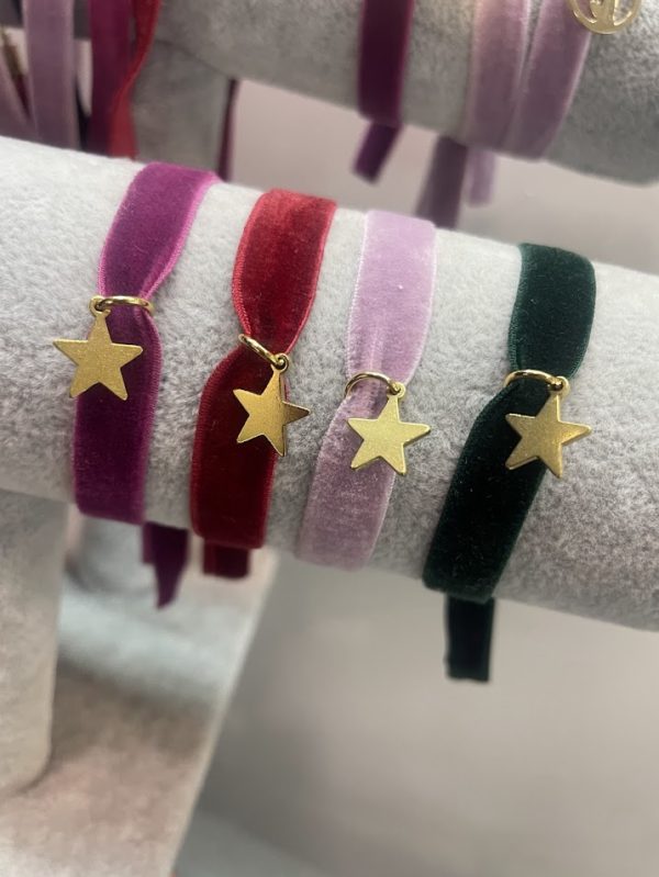 Pulsera terciopelo estrella