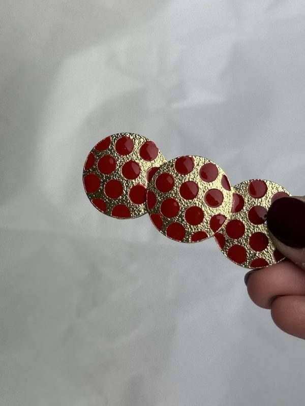 Broche lunares rojo - Imagen 2