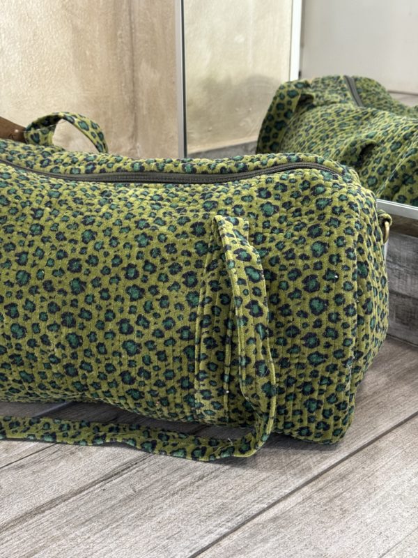 Bolsa de viaje terciopelo animal print - Imagen 2