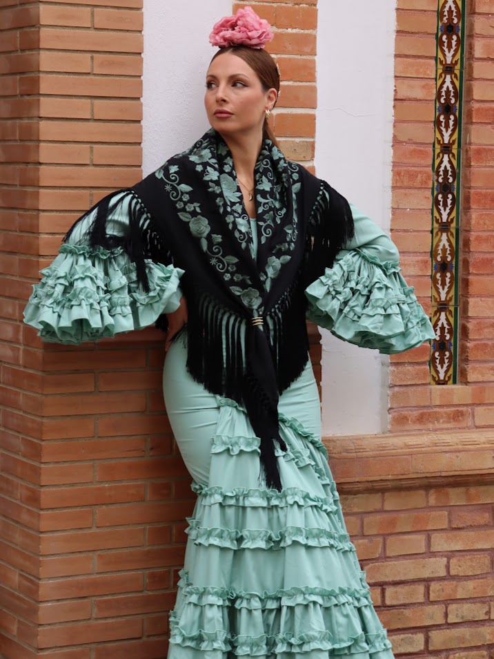 Traje de flamenca Jara liso (más colores)
