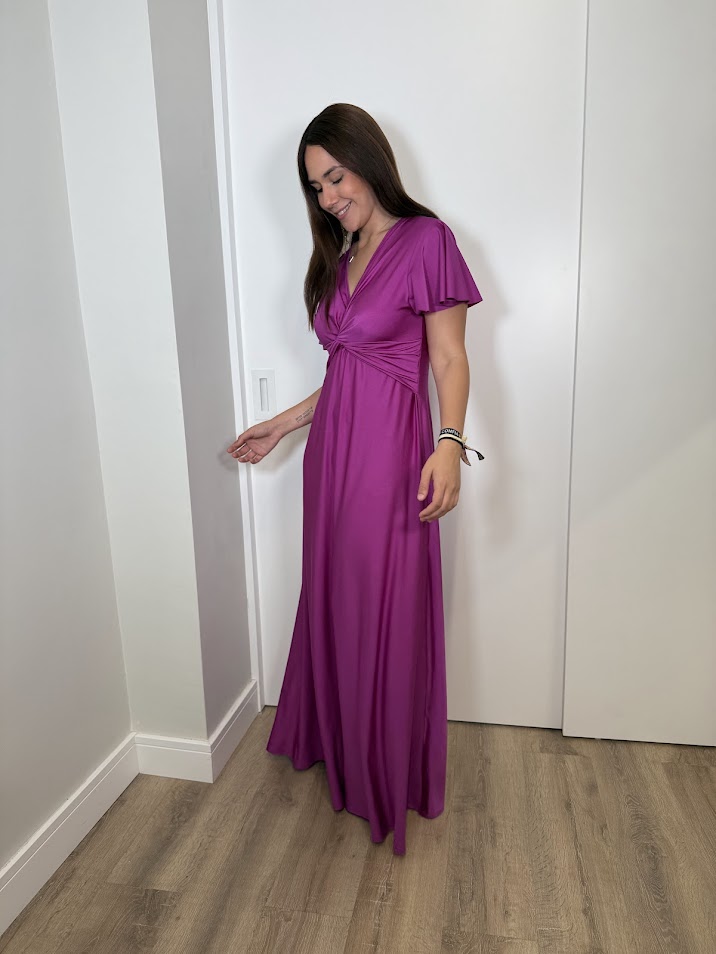 Vestido Elain buganvilla