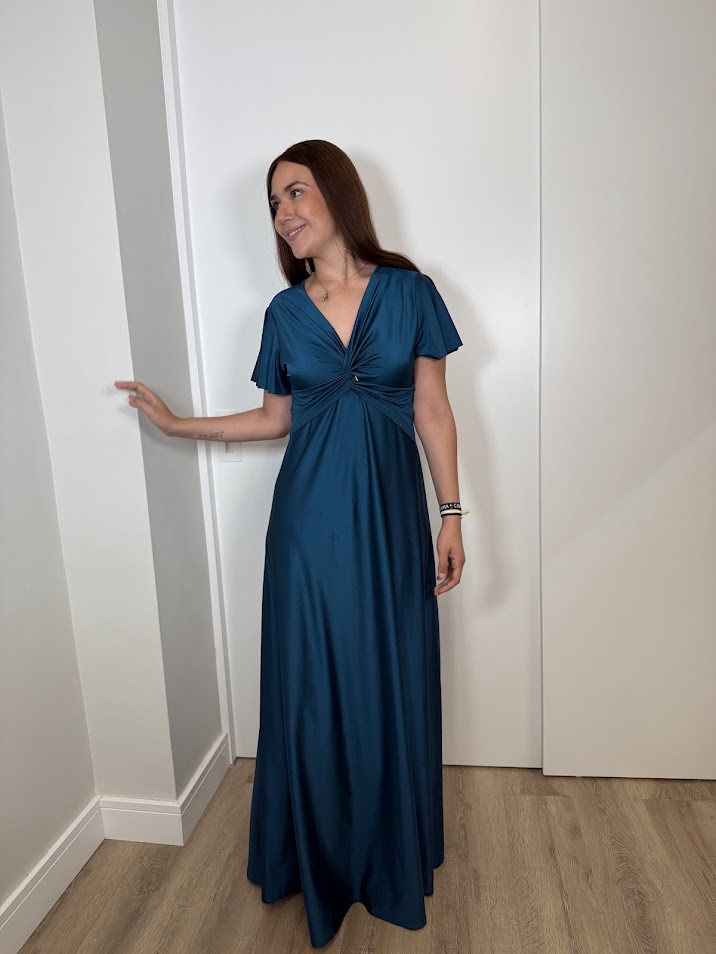 Vestido Elain petróleo