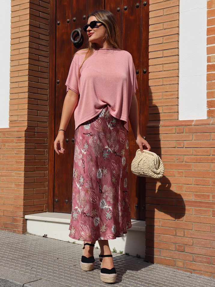 Falda Marina rosa