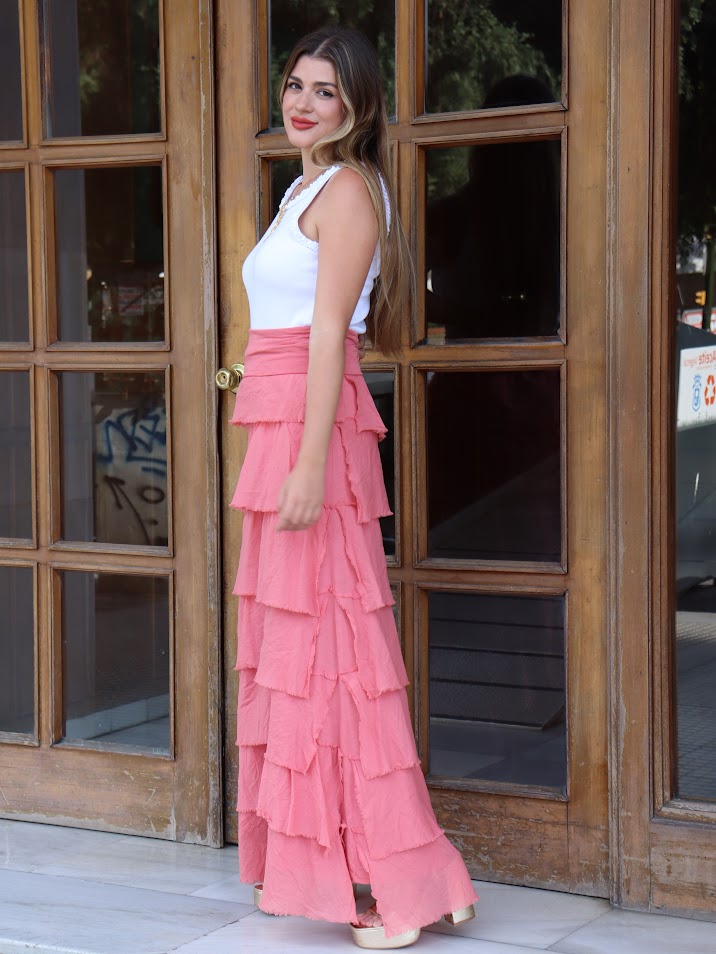 Falda Monique rosa