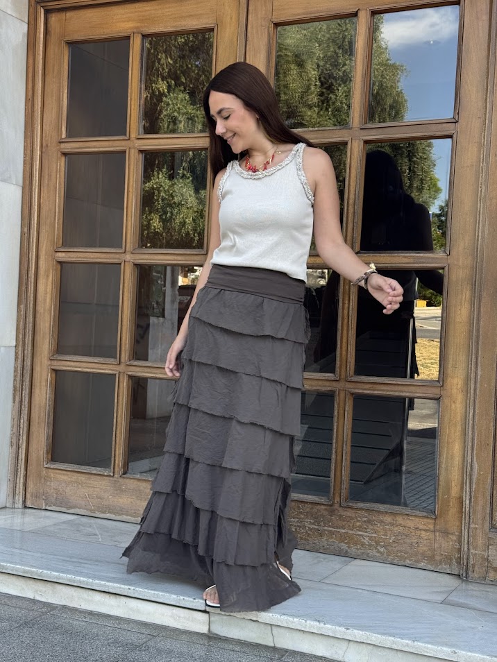 Falda Monique marrón