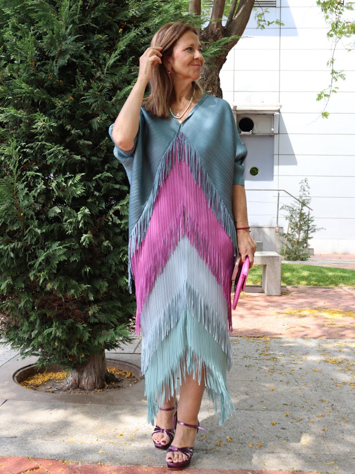 Vestido Maya tricolor