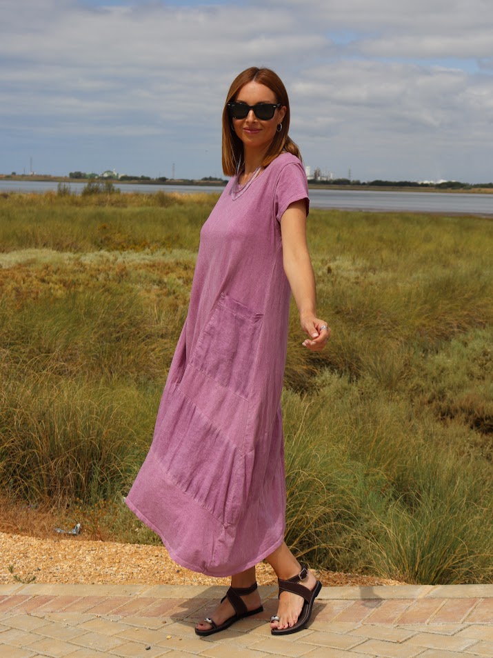 Vestido Vaiana malva