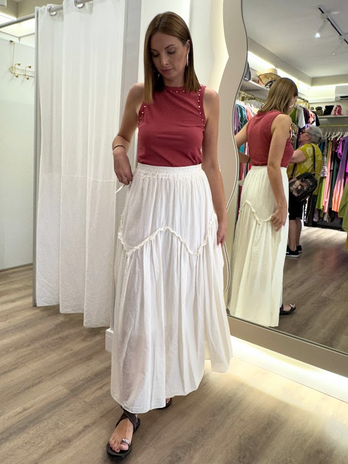 Falda Mireia beige