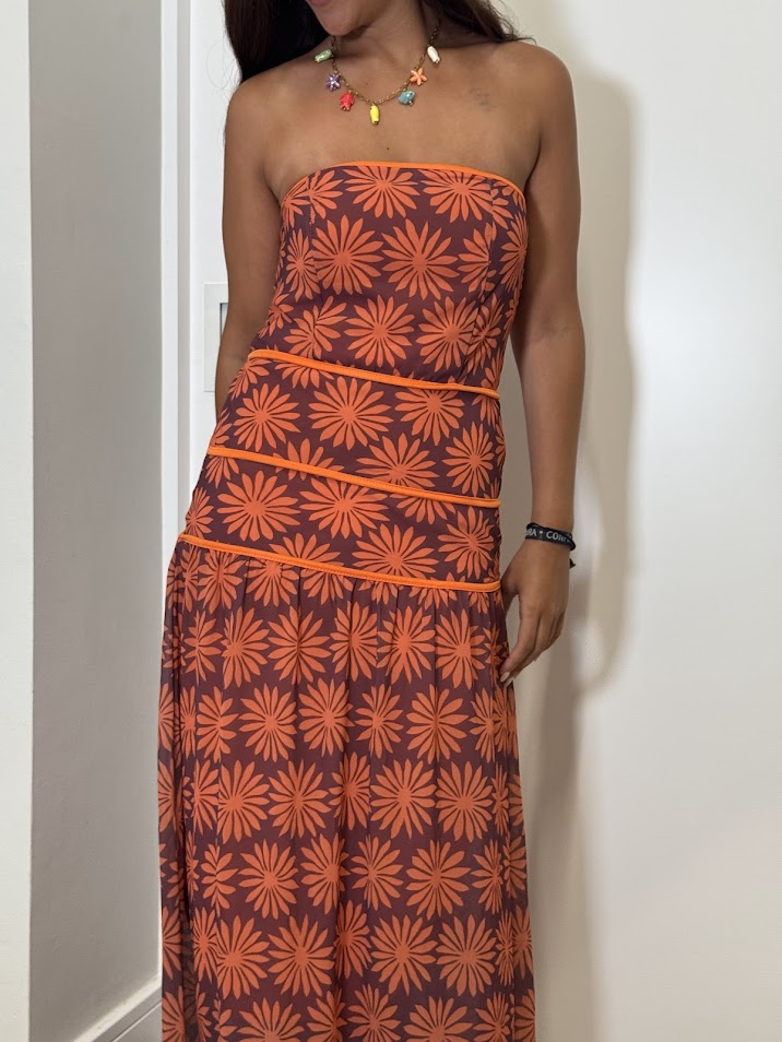Vestido Andrea naranja