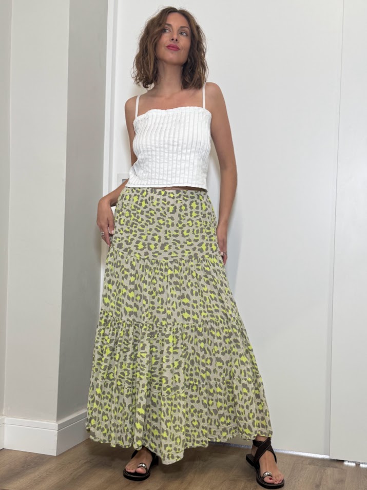 Falda leopardo lima
