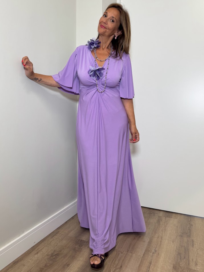 Vestido Gabriela malva