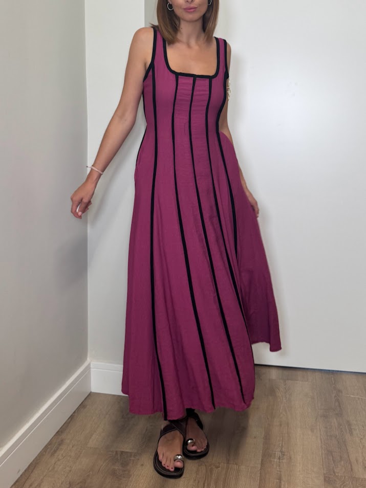 Vestido Jazmín buganvilla