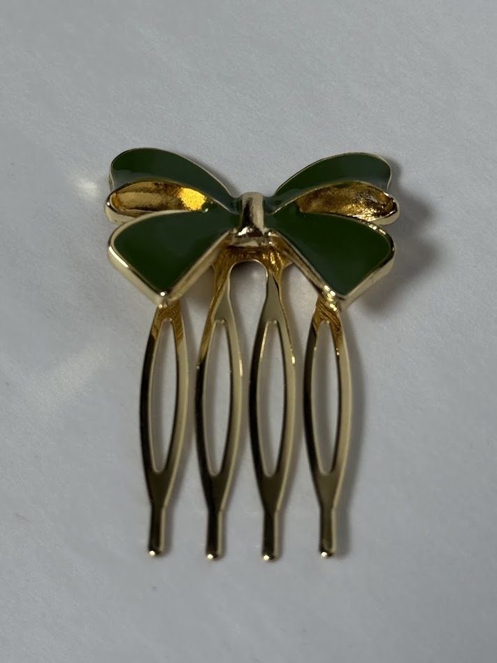 Peinecillo lazo verde