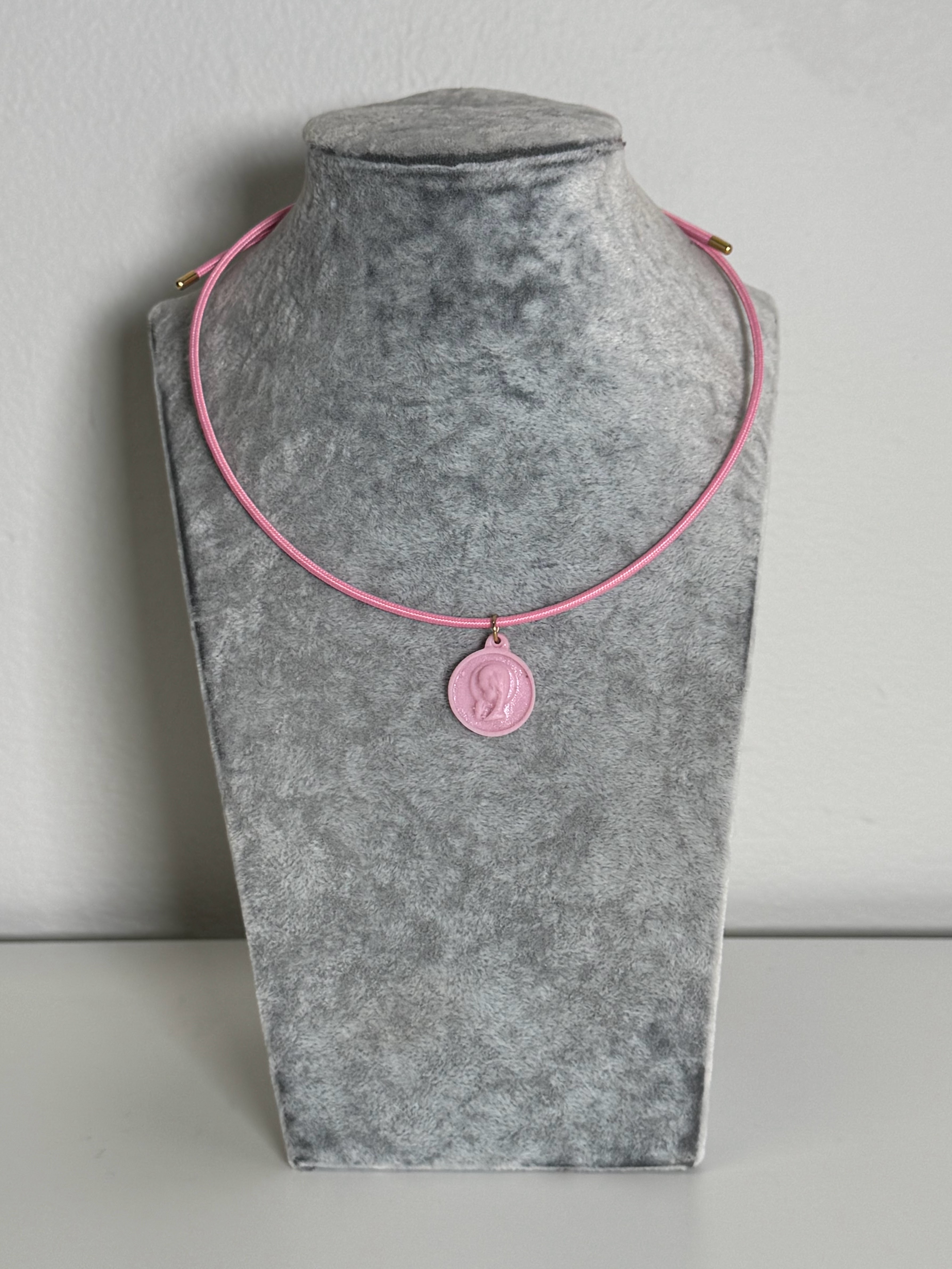 Collar/pulsera imantada rosa mini