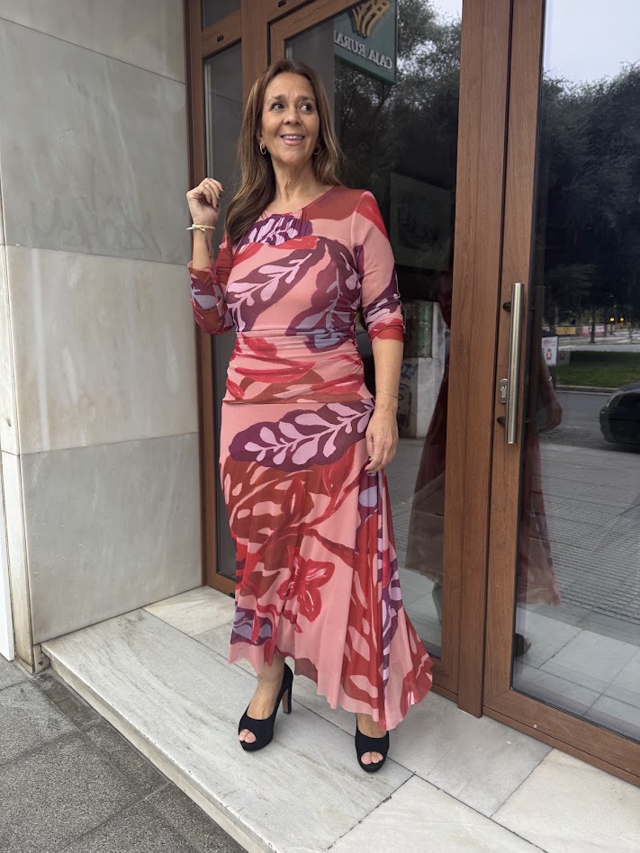 Vestido Toscana Rosa