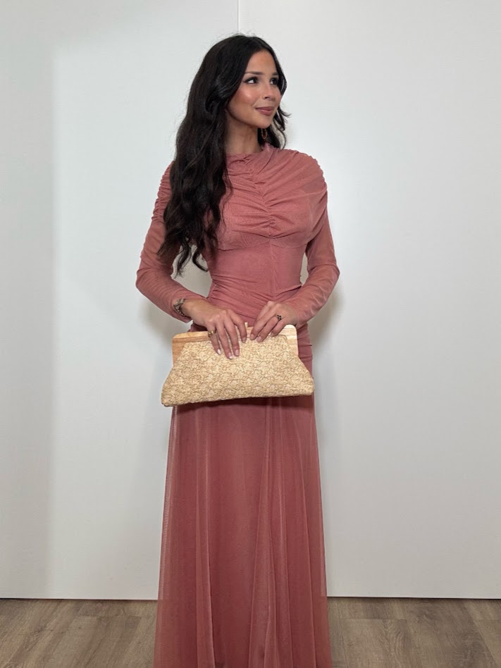 Vestido Carlota rosa