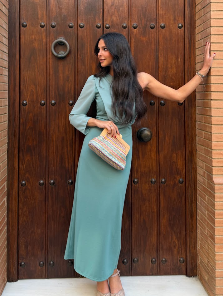 Vestido Anastasia verde agua