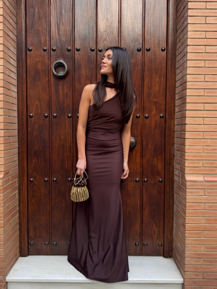 Vestido Raquel marrón