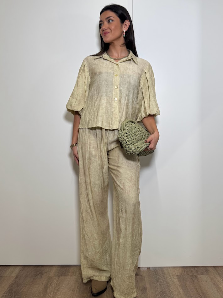 Pantalón Silvia mantequilla