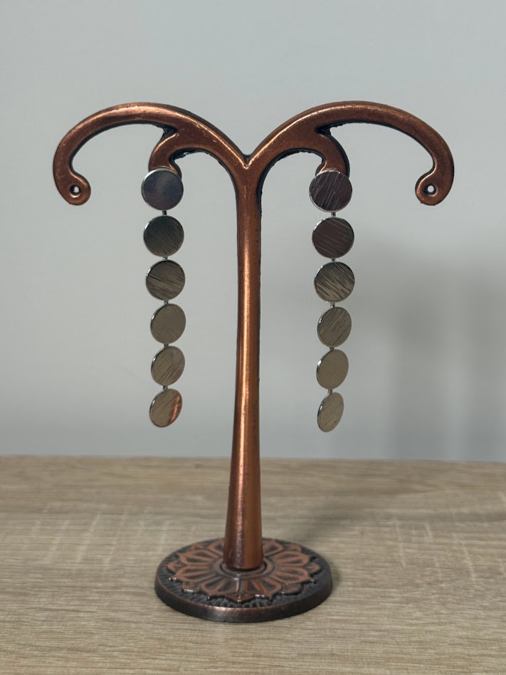 Pendientes círculos planos