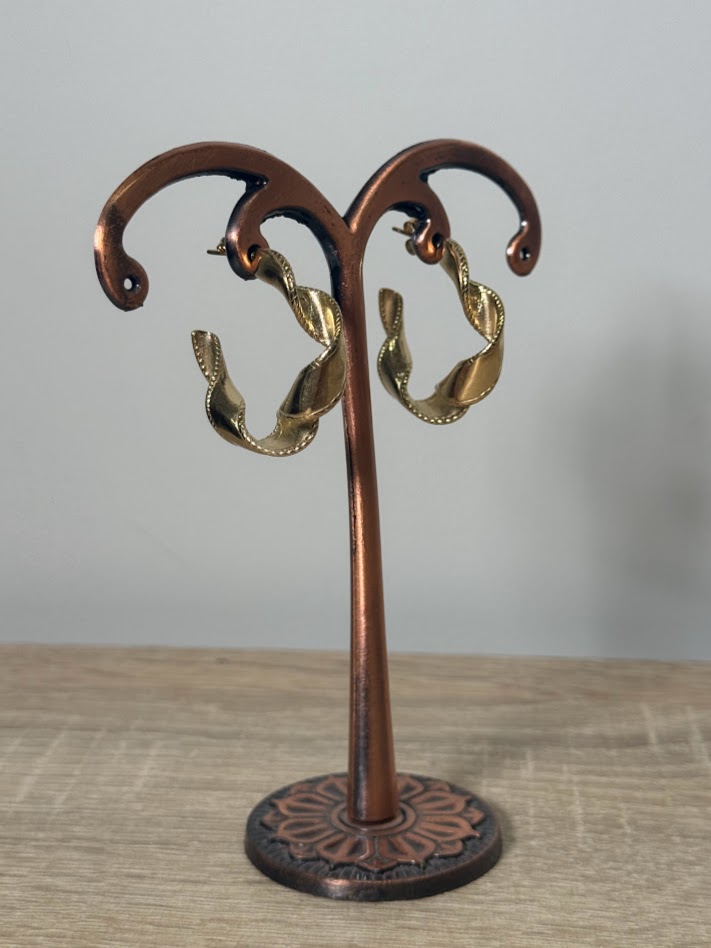 Aros semi abiertos dorados