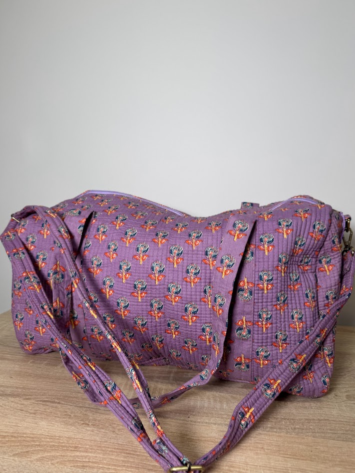 Bolsa de viaje India morada