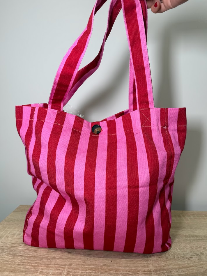 Bolsa Rayas rosa