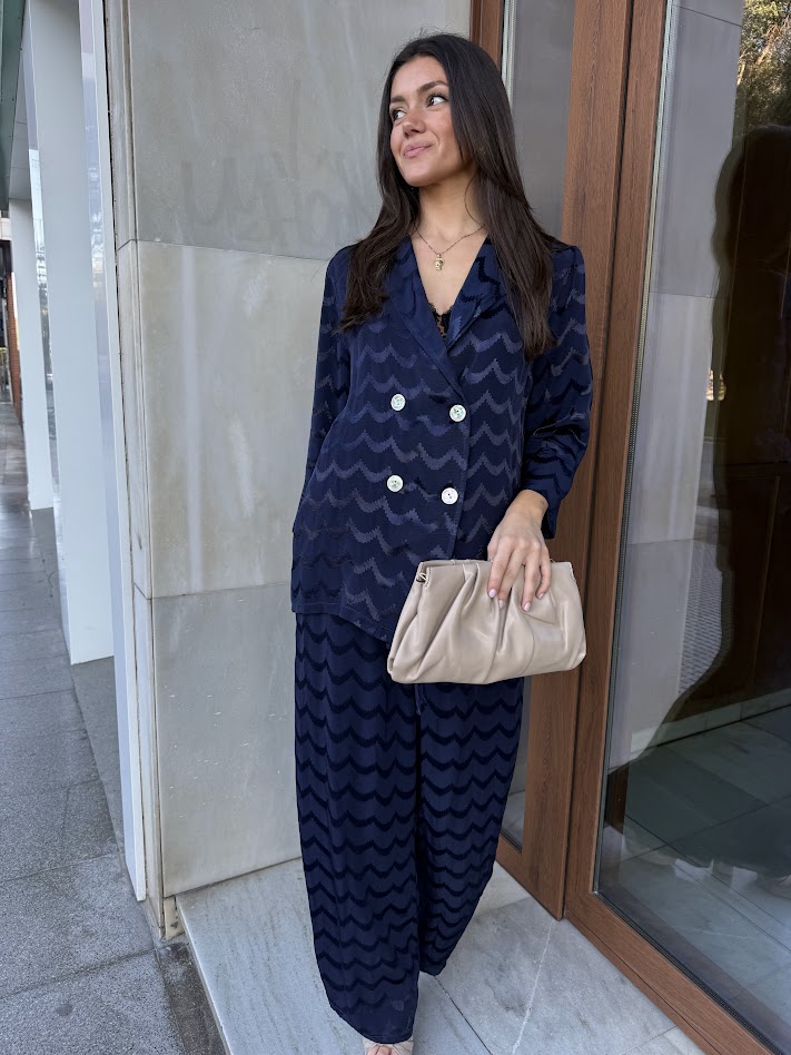 Conjunto Celia azul marino