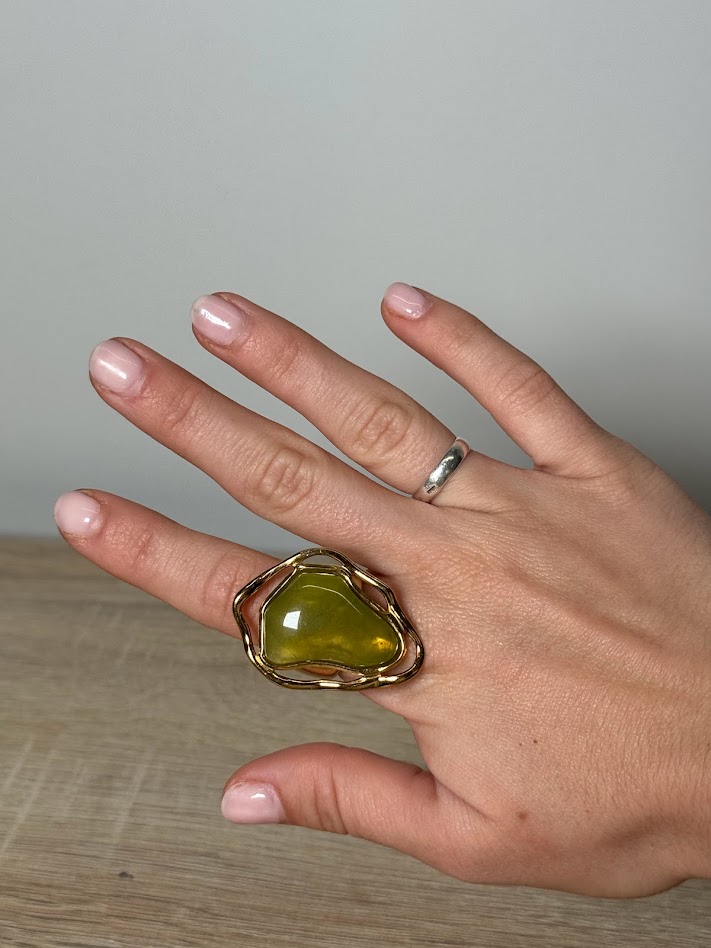 Anillo piedra verde