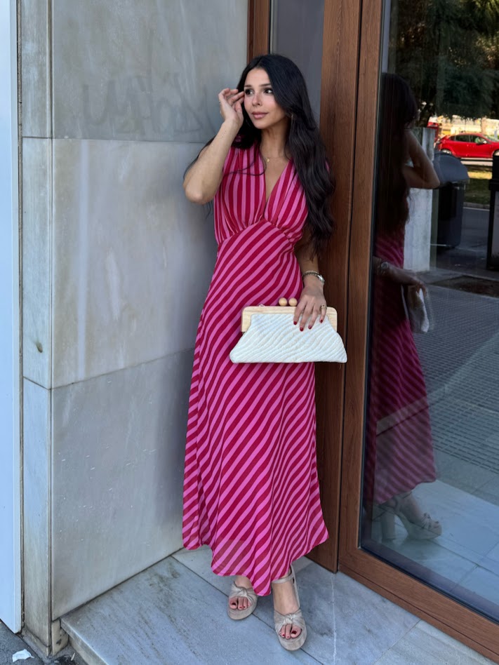 Vestido Victoria fucsia