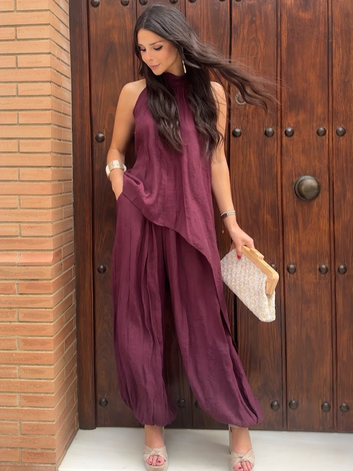 Conjunto Serena burdeos