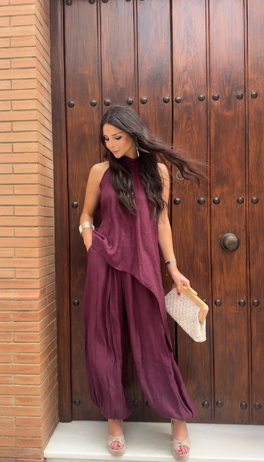 Conjunto Serena burdeos