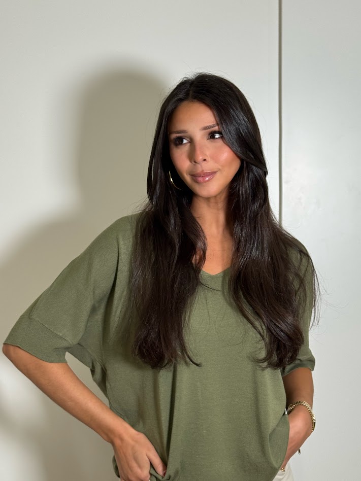 Jersey punto fino Caqui