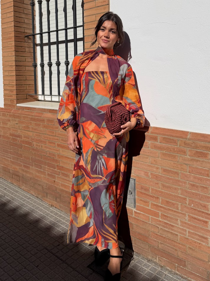 Vestido Aria estampado