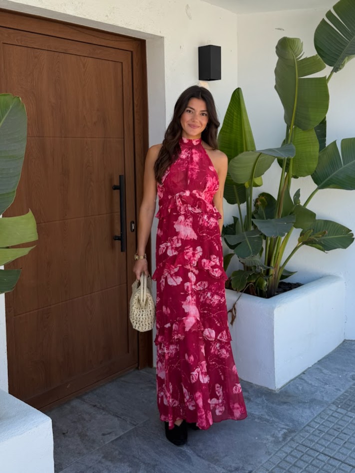Vestido Tana fucsia