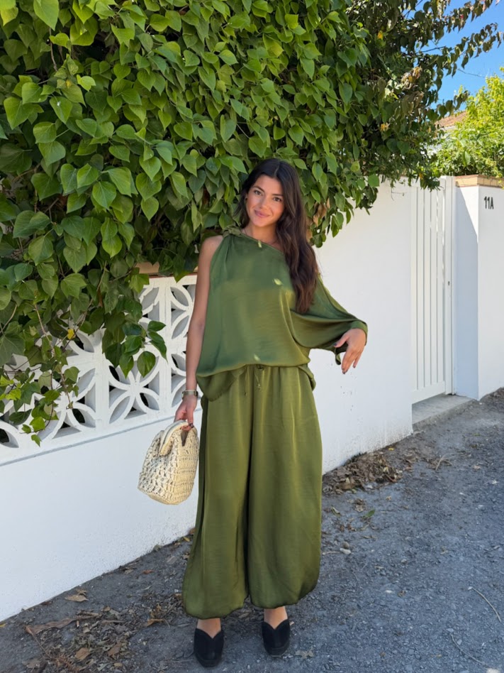 Conjunto Federica verde