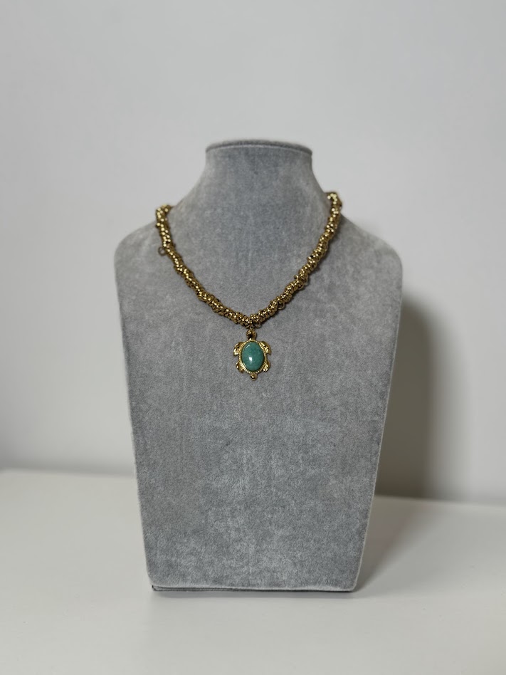 Collar Tortuga turquesa