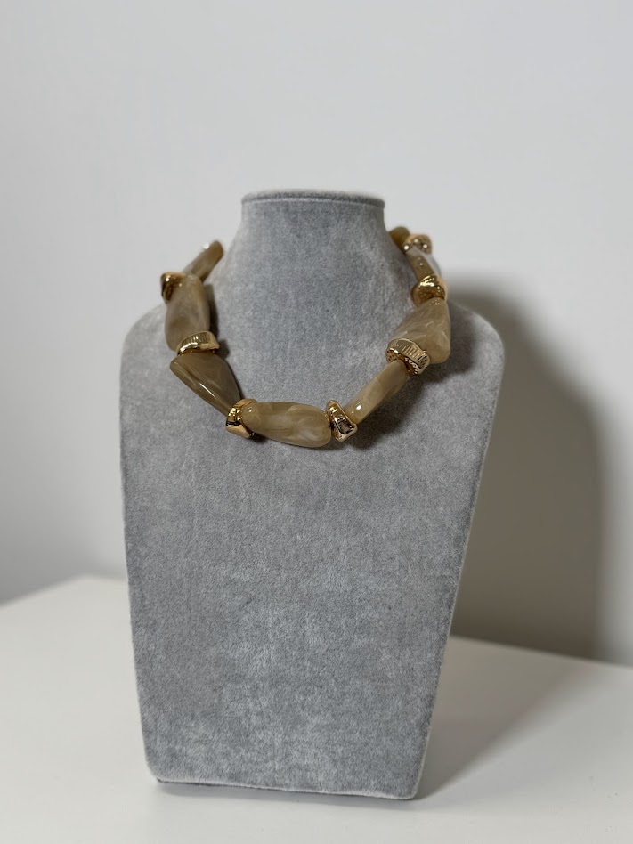 Collar Ámbar marmolado