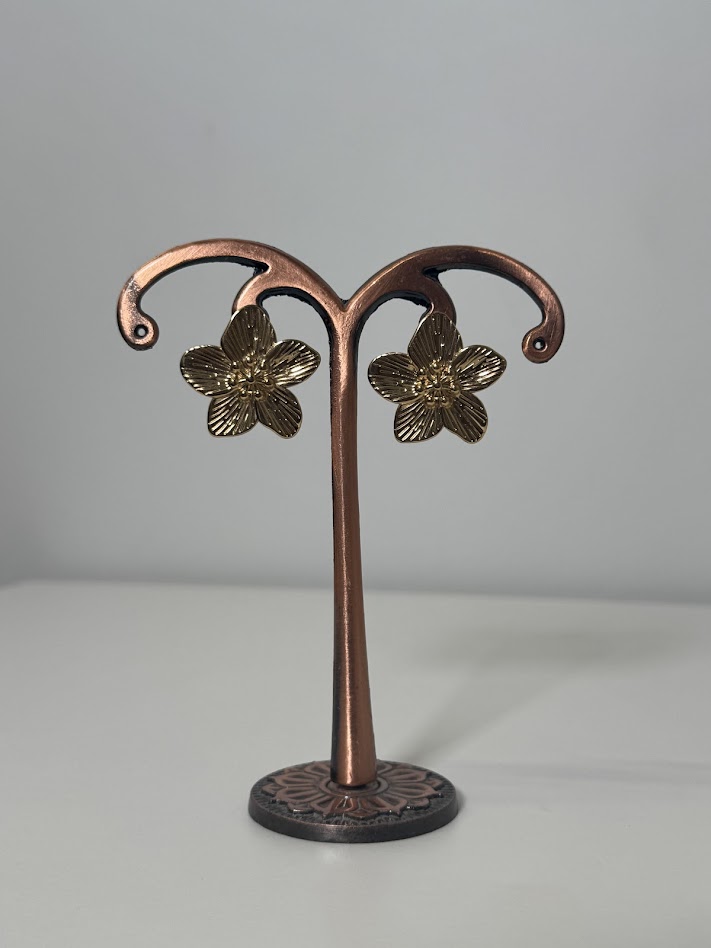 Pendientes Flor dorada