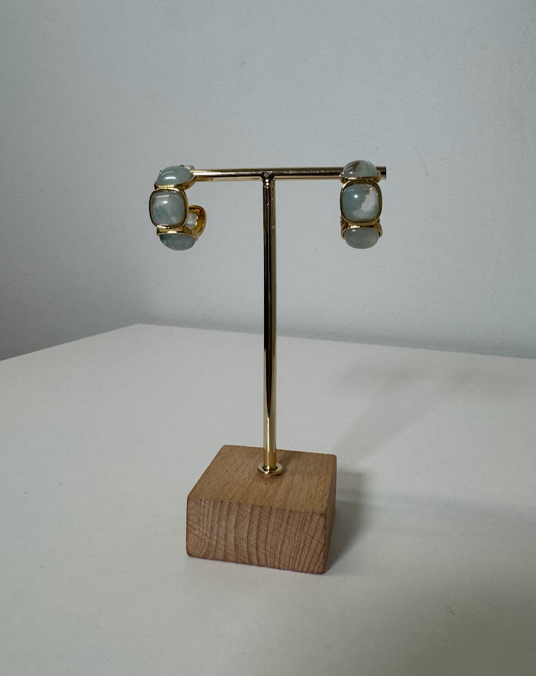 Pendientes piedra turquesa