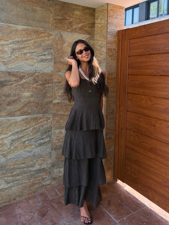 Vestido Valeria marrón