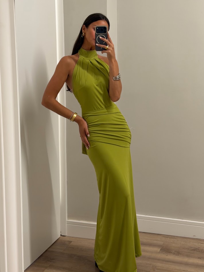Vestido Mariana verde lima