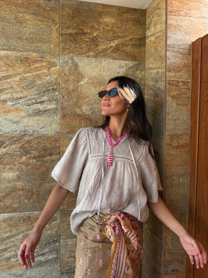 Camisa Sandra beige