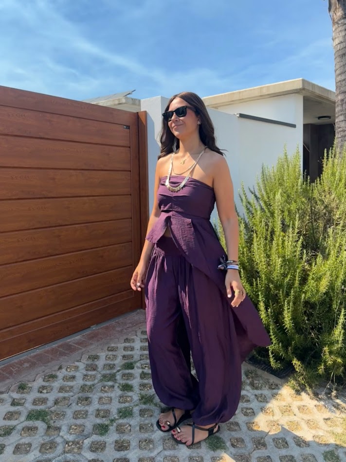 Conjunto Palermo morado