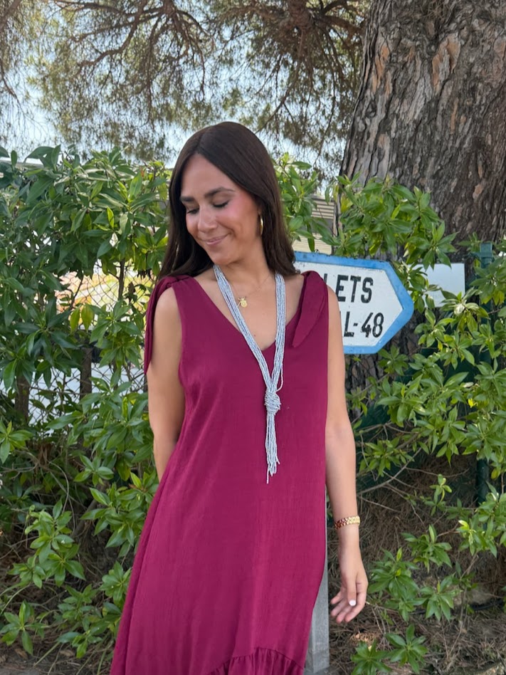 Collar nudo plata