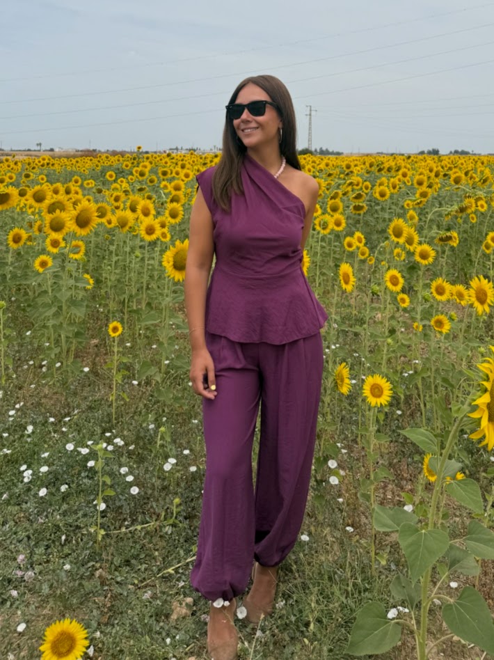 Conjunto Zaina berenjena