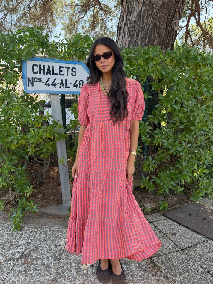 Vestido Rita coral
