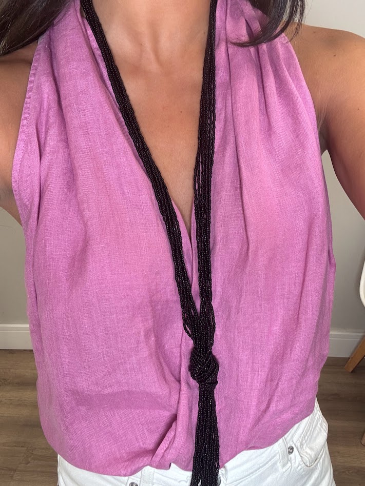Collar nudo negro